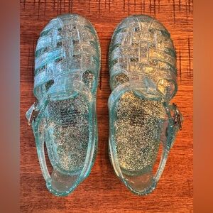 GAP | Toddler Glitter Jelly Sandals Aqua - Size 8